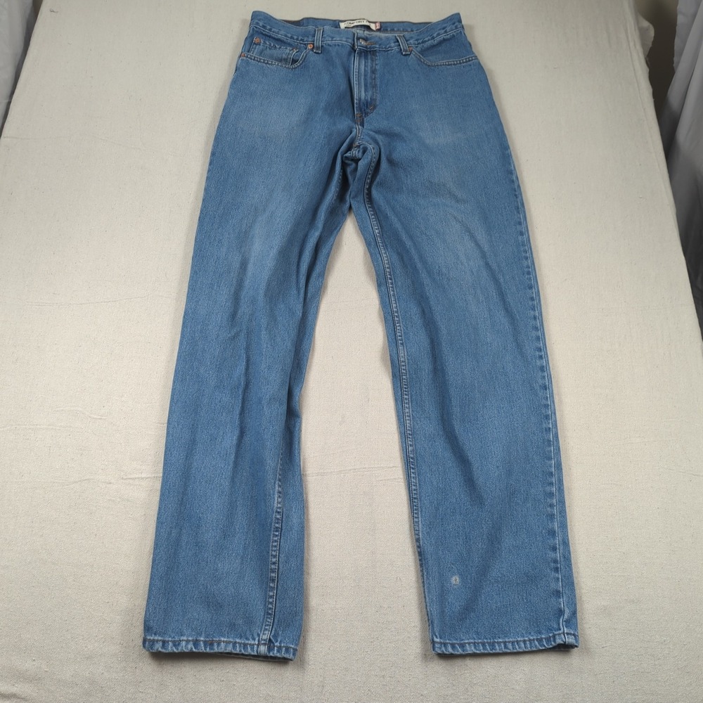 Levis Jeans Mens 36x36 Blue 560 Comfort Fit Loose Baggy Distressed